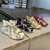Luxury Retro Mens Chunky Sneakers Original Design Embroidery Denim Printing High Street Male Casual Shoes tenis masculino trend 4