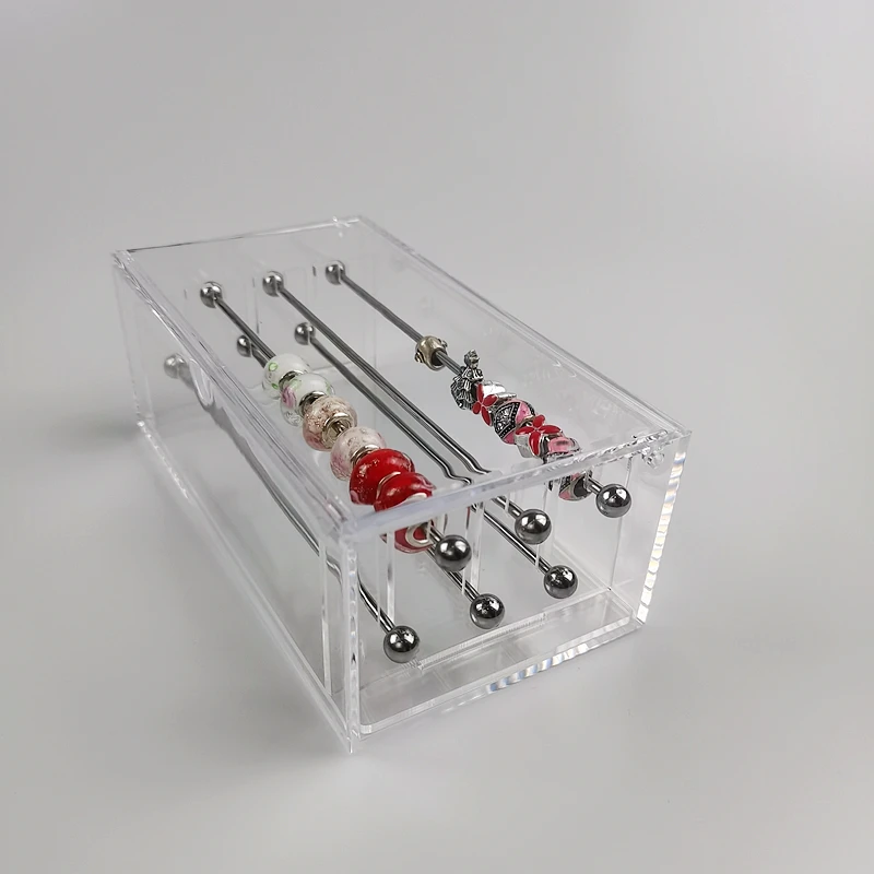 4pcs Metal Charm Beads Holder Jewelry Pear Beads Display Storage Metal Rod Organizer  Holder Wear Charm Bracelet Accessories Tube - Jewelry Packaging & Display -  AliExpress