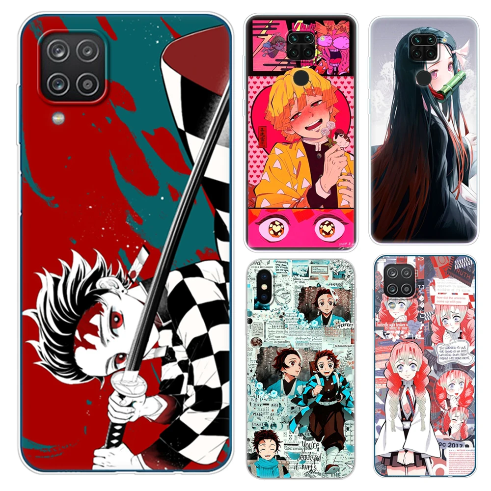 Anime characters Case For Samsung Galaxy A32 A42 A52 A72 4G 5G S21 plus Note 20 ultra phone back Cover coque smartphone no Yaiba