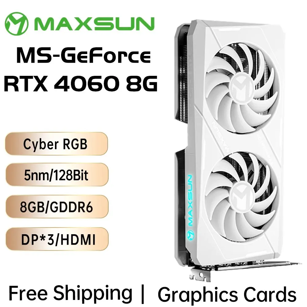 【MAXSUN】RTX4060 maxsun GeForce 𝗥𝗧𝗫 𝟰𝟬𝟲𝟬 𝗧𝗶 iCraft OC ACGN Limited