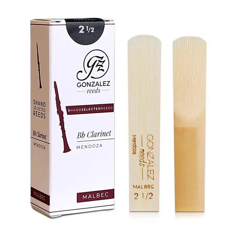 Gonzalez Bb Clarinet MALBEC Reed;Box of 5,Strength 2.0 2.5 3.0 3.5,Premium Reeds
