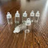 20/100pcs 1ml Mini Glass Bottles Pendants With Plastic Stopper Small Bottle Decoration Crafts Vials Jars 5