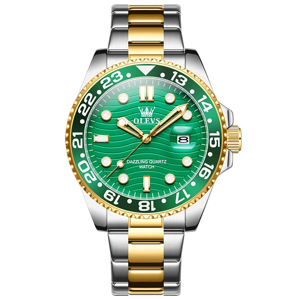 OLEVS 3610 ساعة كوارتز أصلية للرجال موضة مقاوم للم...