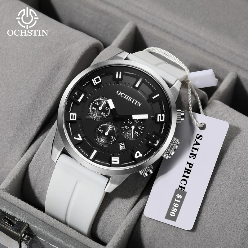 OCHSTIN Legend Series Multifunction Quartz Core Hot 2024 Atmosphere Simple Men's Quartz Watch Men's Chronograph Watch