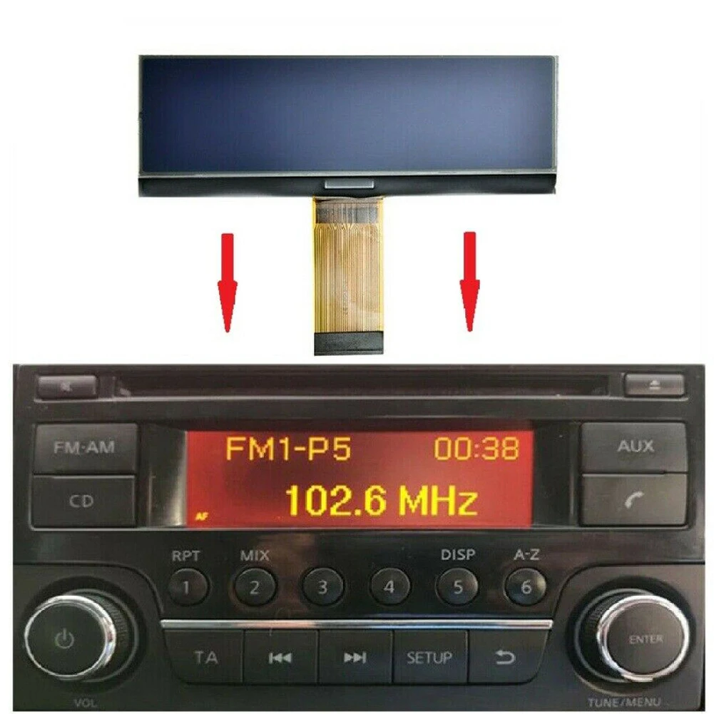 28185BH30C 28185BH30D CD Radio LCD Display Für Nissan Nissan Dualis (20102014) 123*36 Pixel
