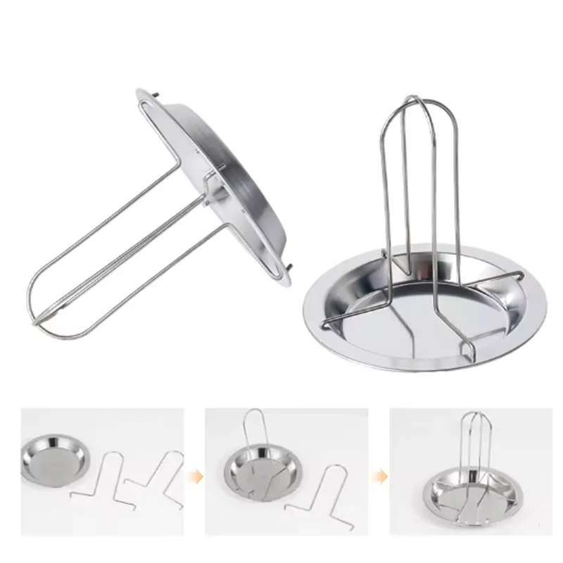 Outdoor Camping Thickened Barbecue Grill Fork Chicken Roasting Chicken Rack Carbon Steel Baking Non-stick Roasting kitchen utensils camping cookware camping cookware set