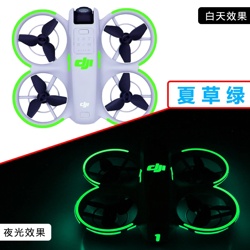 For DJI Neo Colour Laser Glow-in-the-Dark Stickers Natural Light Absorbing Night Stickers Drone Decorative