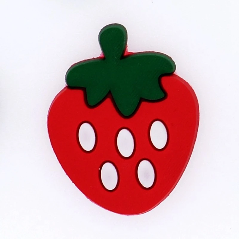 

1 Pcs Fruit Decoration Slippers PVC Fashion Croc Charms for Bracelets Wristbands Adult Kids Jibz Shoes Accesories Free Shipping
