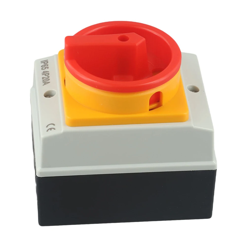 UKP Wasserdichter Trennschalter Hauptschalter Leistungsschalter 4P 20A 440V Drehschalter Ausschalter IP65 UKP Schalter Elektrisches Teil – Detail 13