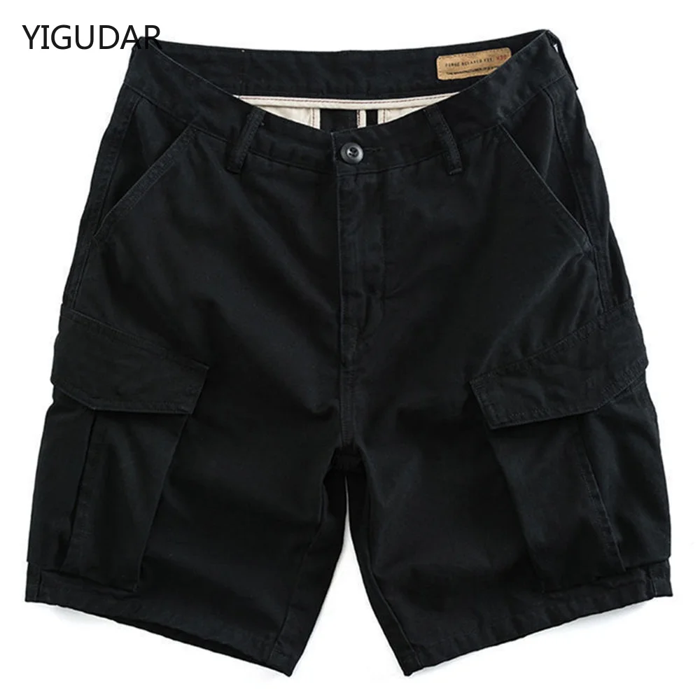 

Mens Summer Cotton Army Tactical Cargo Shorts 2022 New Fashion Khaki Multi-pocket Casual Short Pants Loose Military Shorts Men