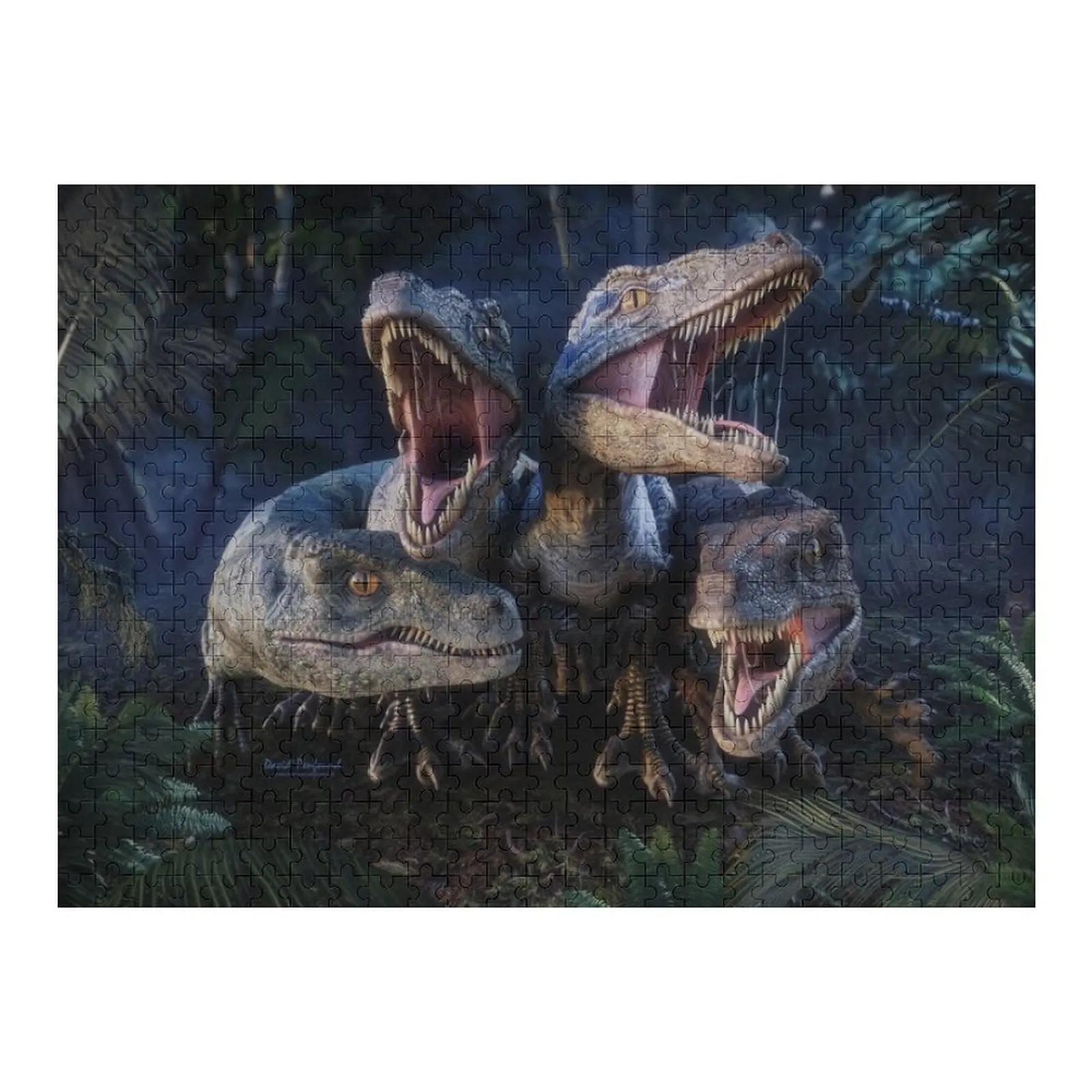 

Raptor squad Jigsaw Puzzle Customized Photo Name Wooden Toy Custom Wooden Adults Puzzle