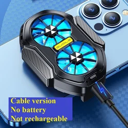 Dual Fan Rechargeable Mobile Phone Cooler with Enhanced Cooling and Gaming Button (Non-battery version)