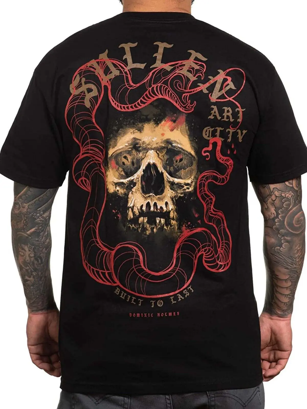 Sullen Kings - Camiseta De Manga Corta, Color Negro Negro S