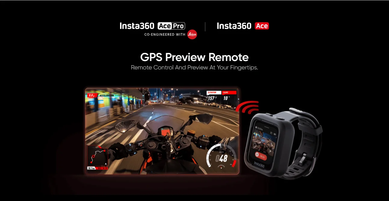 Insta360 x4 GPSプレビューリモート、オリジナルアクセサリー、insta 