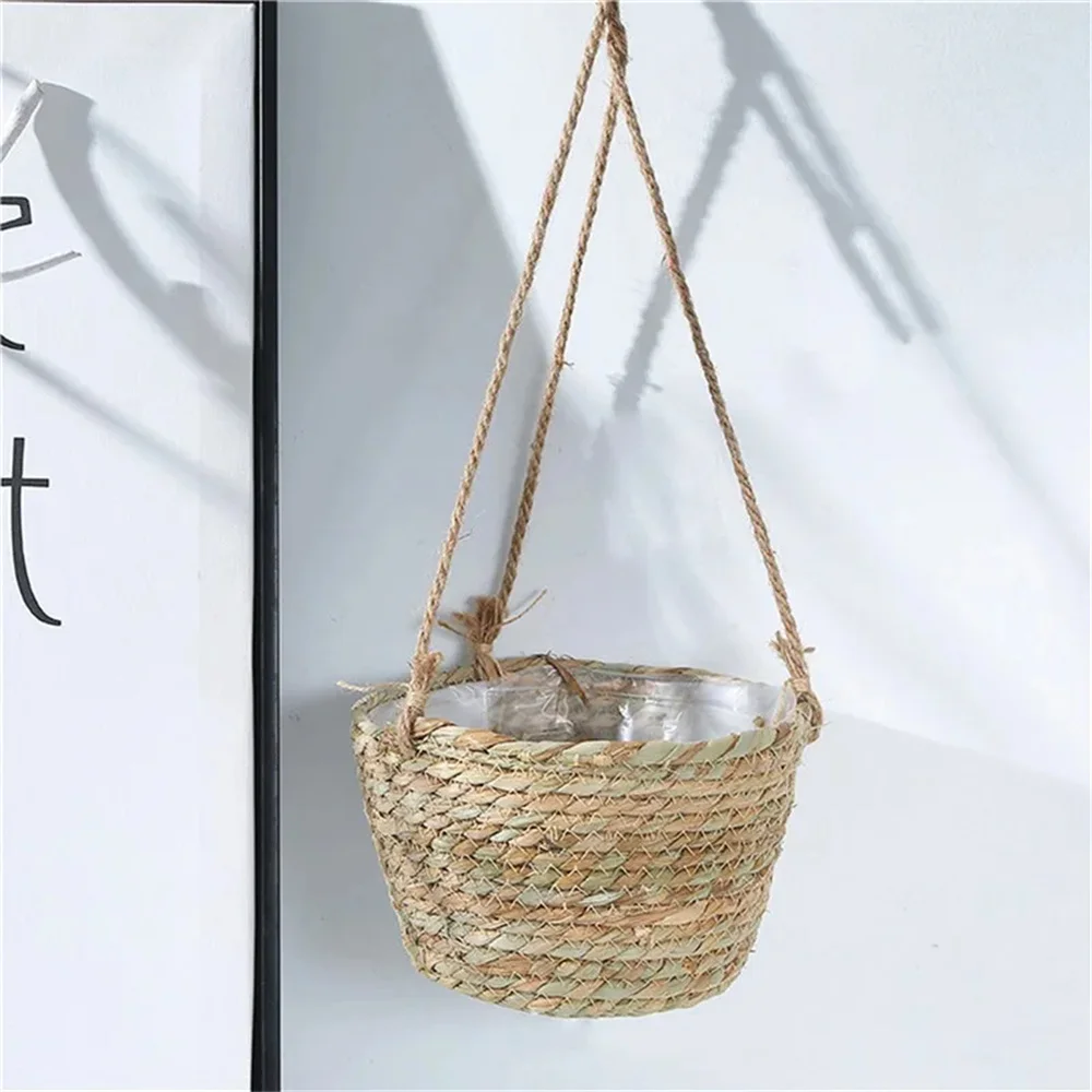 Description Picture 5 of itemGarden Hanging Planter Macrame Plant Storage Basket Jute Rope Woven Indoor Outdoor Flower Pot Holder Plant Hangers Home Decor