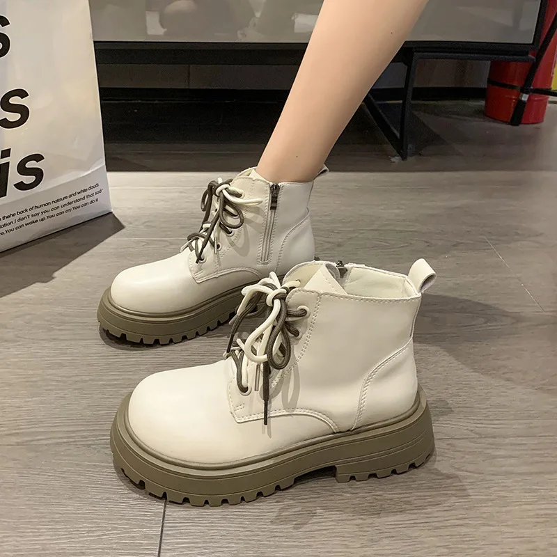 Platform Women Boots Thick Bottom Woman Shoes Classics Boots Fashion Ankle Boots Ladies Casual Loafers Female Shoes 2023 New