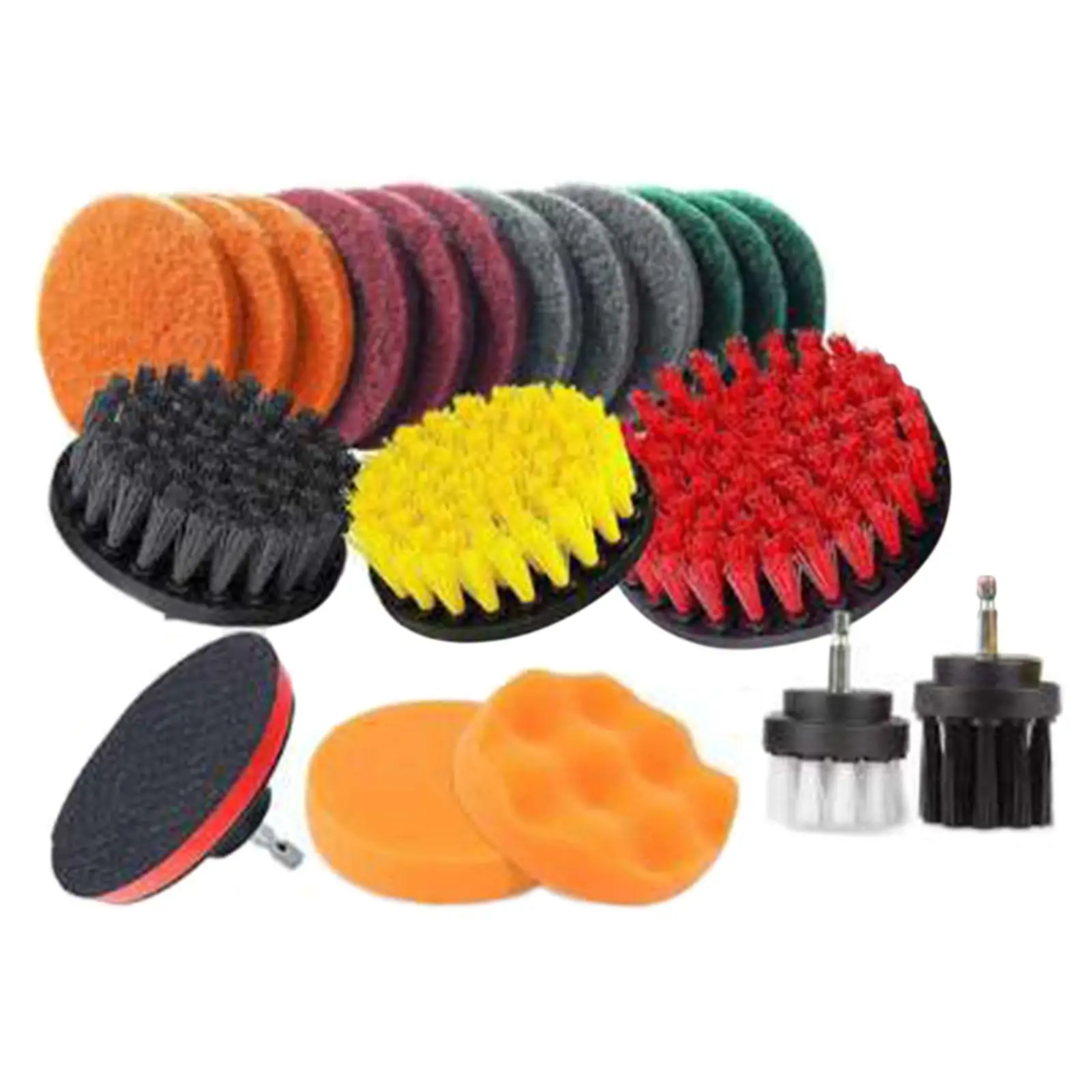 22 Pieces Car Drill Brush Kit Cleaning Brush Replacement Scrubber For Car Household Drill