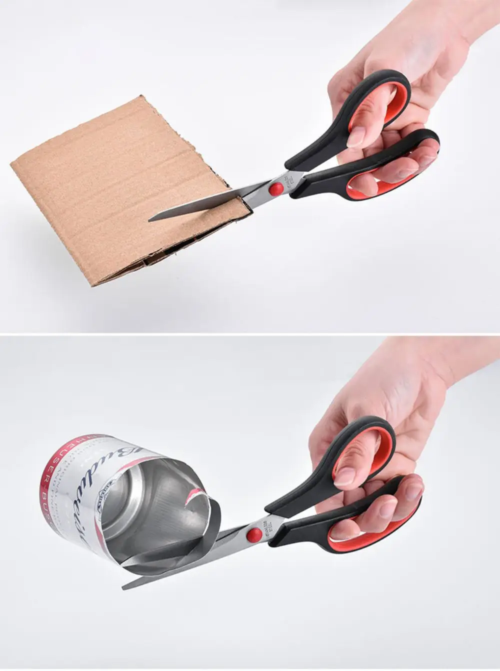 Description Picture 4 of itemStainless Steel Scissors Student Stationery Scissors Household Multi-Function Office Paper Cuttings Thread Cutting Head Scissors