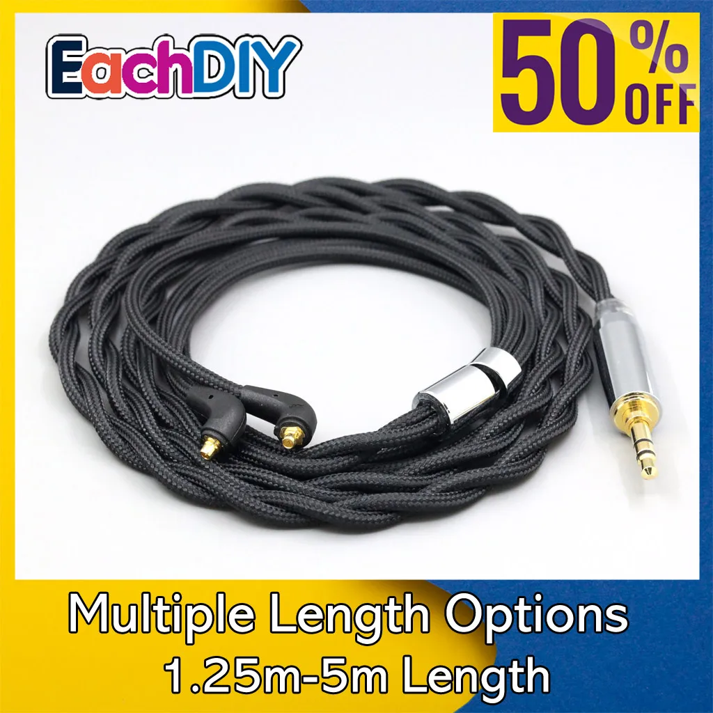 Nylon-Schutzkabel aus 99 % reinem Silber, Palladium, Graphen und Gold für Etymotic ER4SR ER4XR ER3XR ER3SE ER2XR ER2SE LN008283