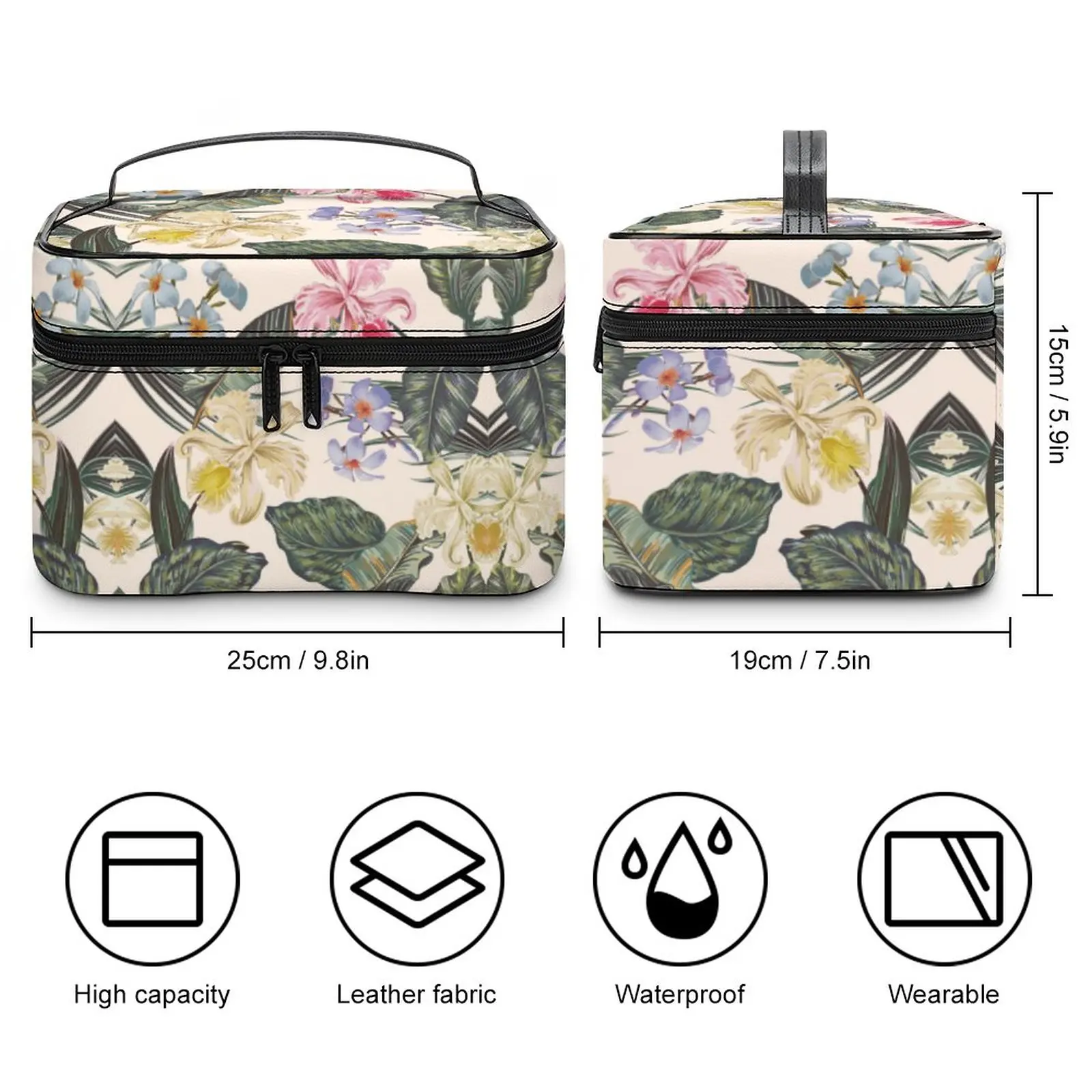 Customized Pattern Makeup Bag Outdoor Travel Makeup Bag Women Large-Capacity Cosmetic Bag Toiletries Organizer Storage Wash Bag