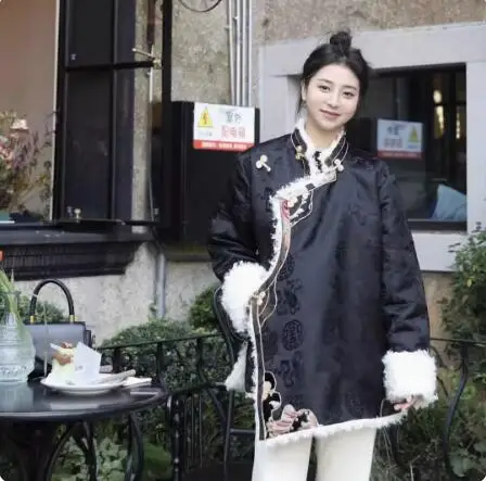 Chinese Tibetan Style Men's and Women's Winter Plush and Thickened Casual Coat