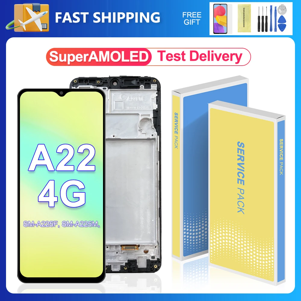 Super AMOLED LCD Display Touch Screen Digitizer Assembly Peças de ...