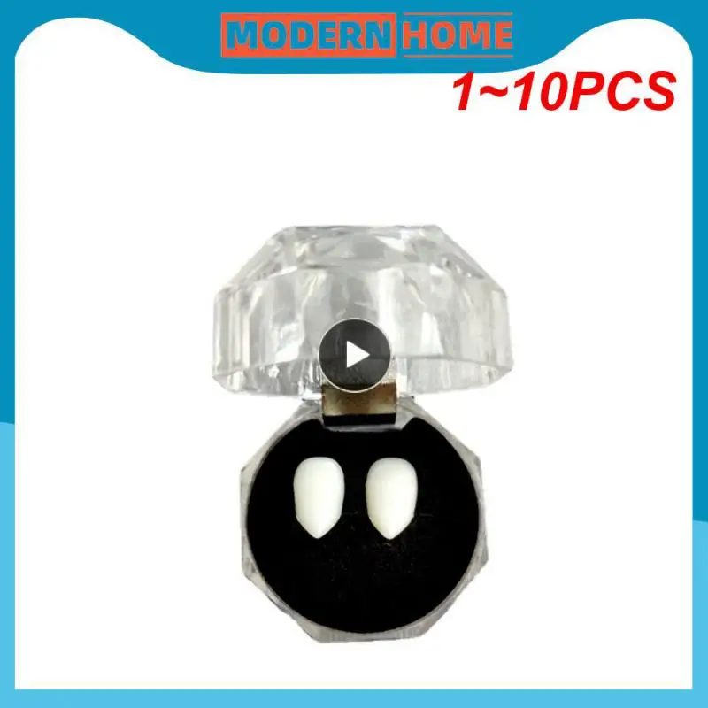 

1~10PCS Cosplay Vampire Teeth Halloween Party Prop Decoration Fake Vampire Fangs Werewolf Fangs Vampire Dentures For Kids Adults