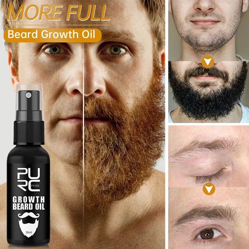 New Purc Growth Beard Oil Grow Beard Thicker & More Full Thicken Hair Beard  Oil For Men Beard Grooming Treatment Beard Care 30ml - Hair Loss Product  Series - AliExpress