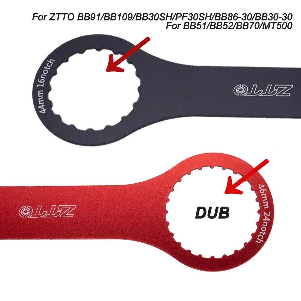 Ztto-自転車ボトムブラケット修理ツール,bbレンチスパナ44mm 46mm 16/24ノッチ,ixf bb51 bb52 bbr60 mt800  dub用 Aliexpress