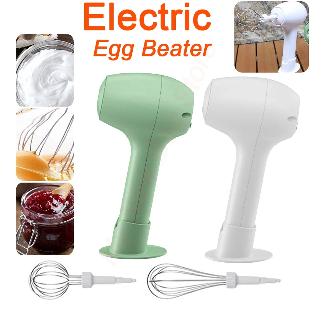 Wireless Electric Food Mixer Automatic Whisk Dough Portable Egg Beater Baking Cake Cream Whipper One-Button Start Kitchen Tool