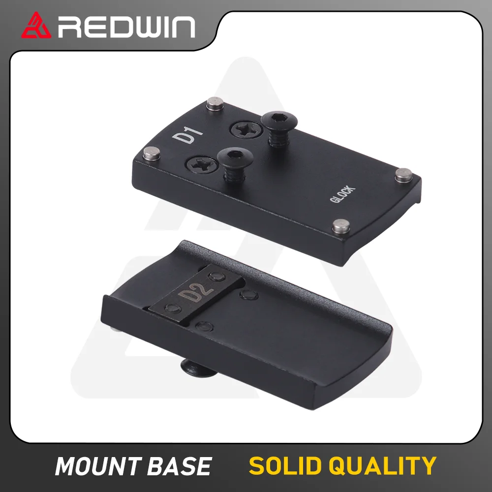 

Red Win Mounting Kit Base Mount Fit For Mini Red Dot Sight Aluminum Body with Screws and Steel Plate Hunting Accessory