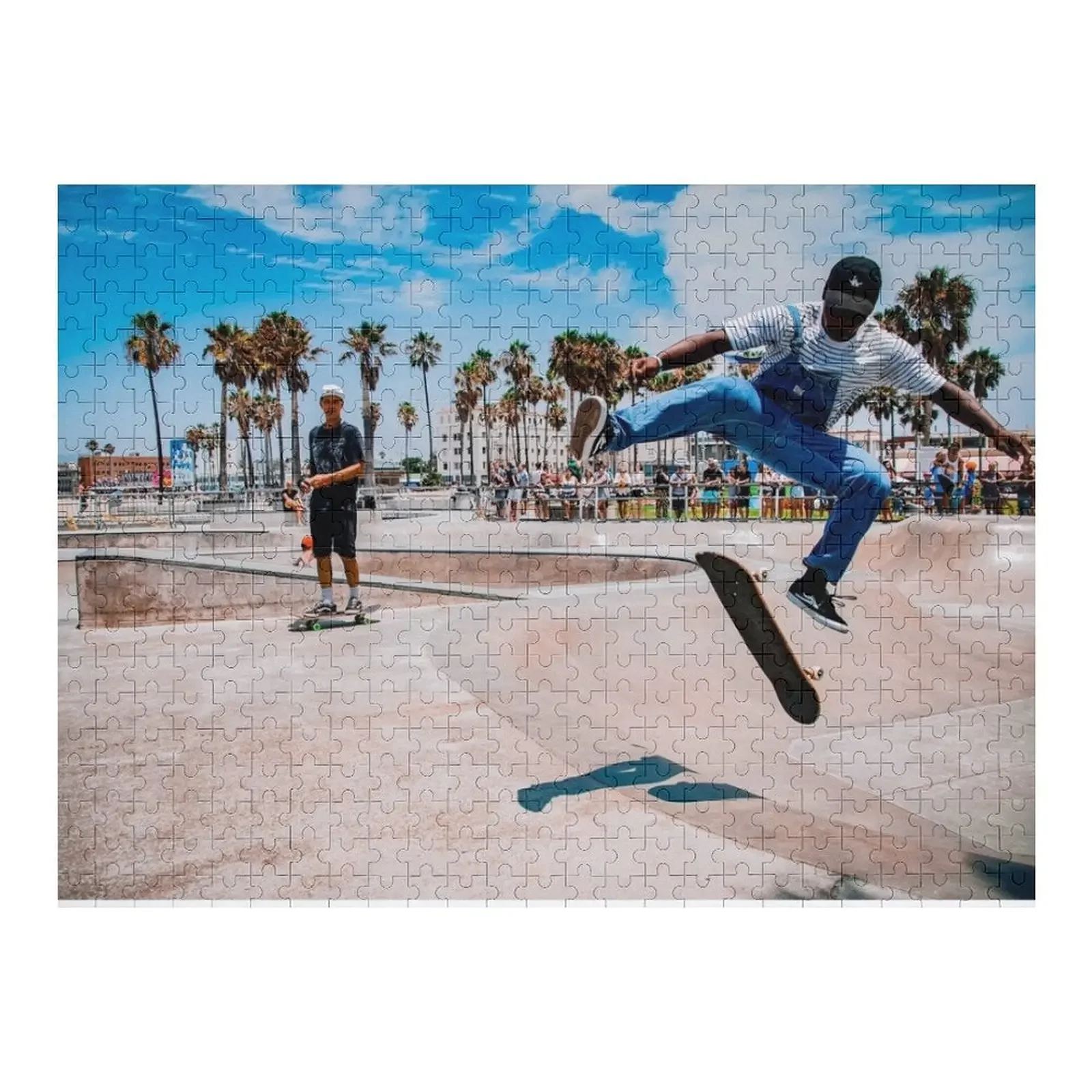 Venice Skate Park Jigsaw Puzzle Customs With Photo Woods For Adults With Photo Personalized Name Puzzle
