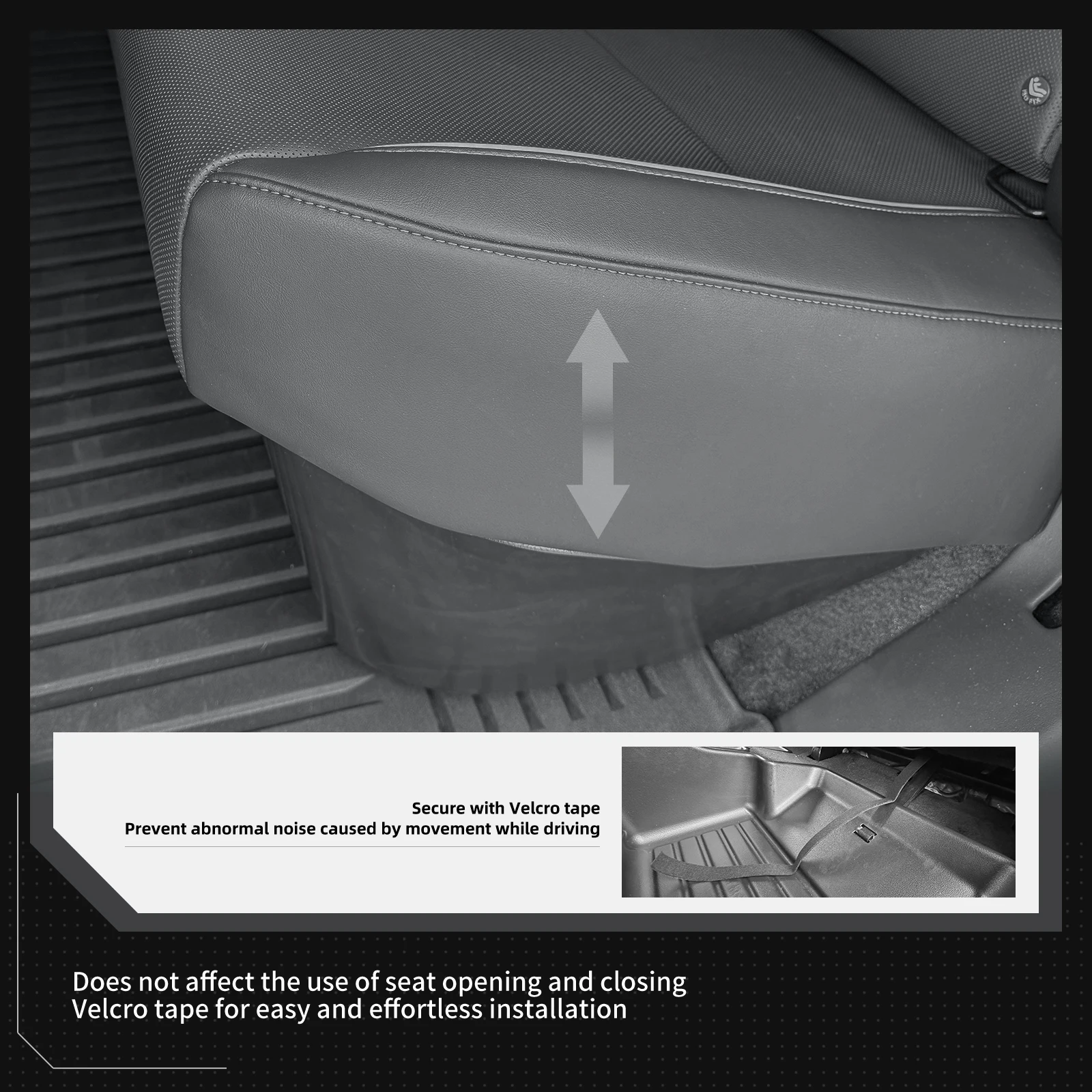 for Tesla Cybertruck 2024-2025 Under Seat Storage Box Car Interior Accessories Rear Seat Lower Box Case Organizer 3Pcs