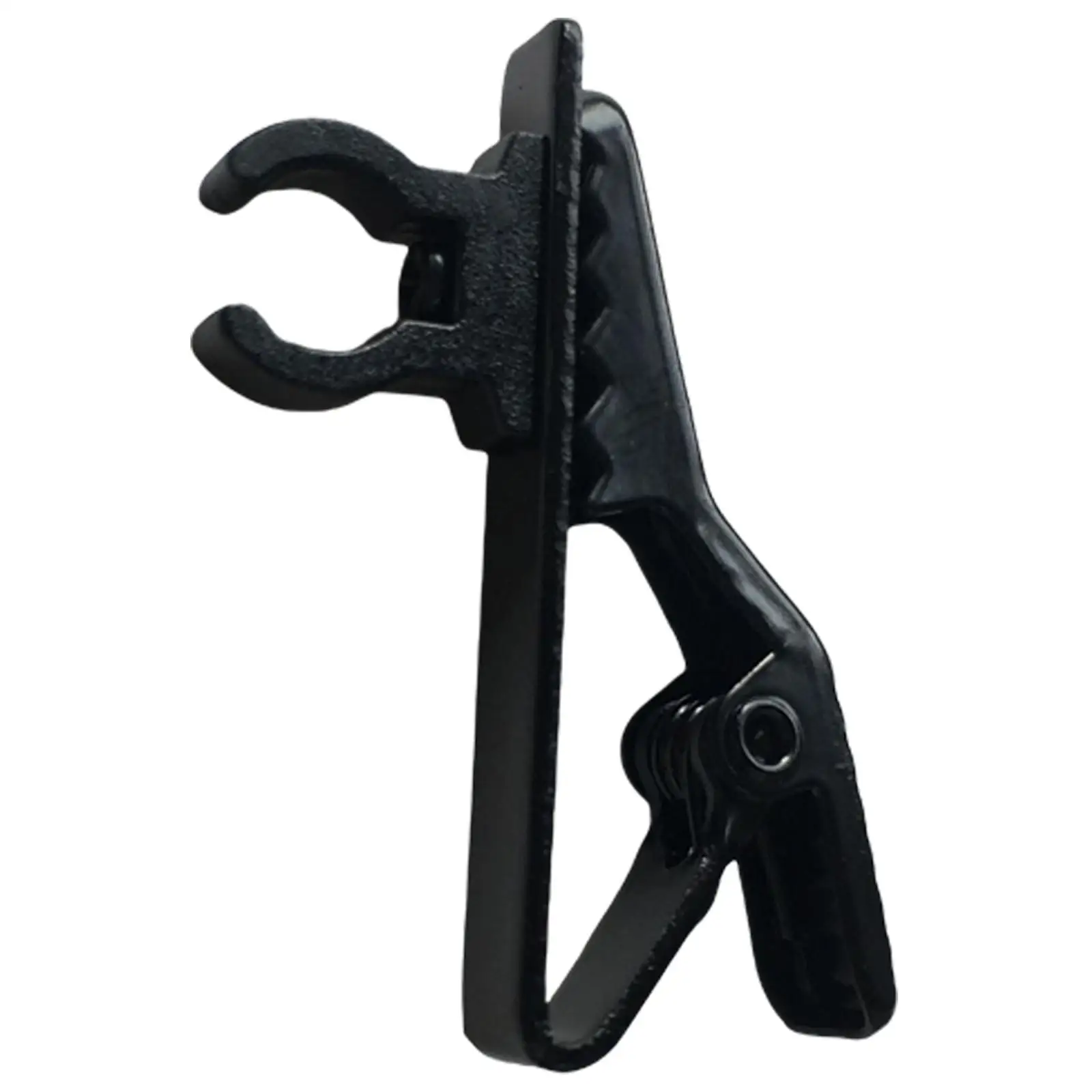 10Pcs Black Metal Mini 8mm Dia Lavalier Lapel Collar Clip Mic Microphone Holder Grip for Nady Headset