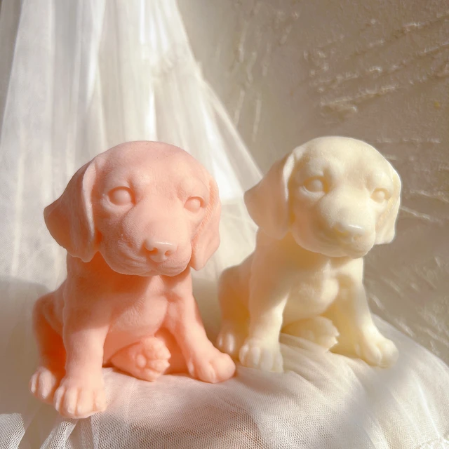 Dog Silicone Mold Candle Molds  Soap Candle Dog Silicone Mold - Cute  Silicone Candle - Aliexpress