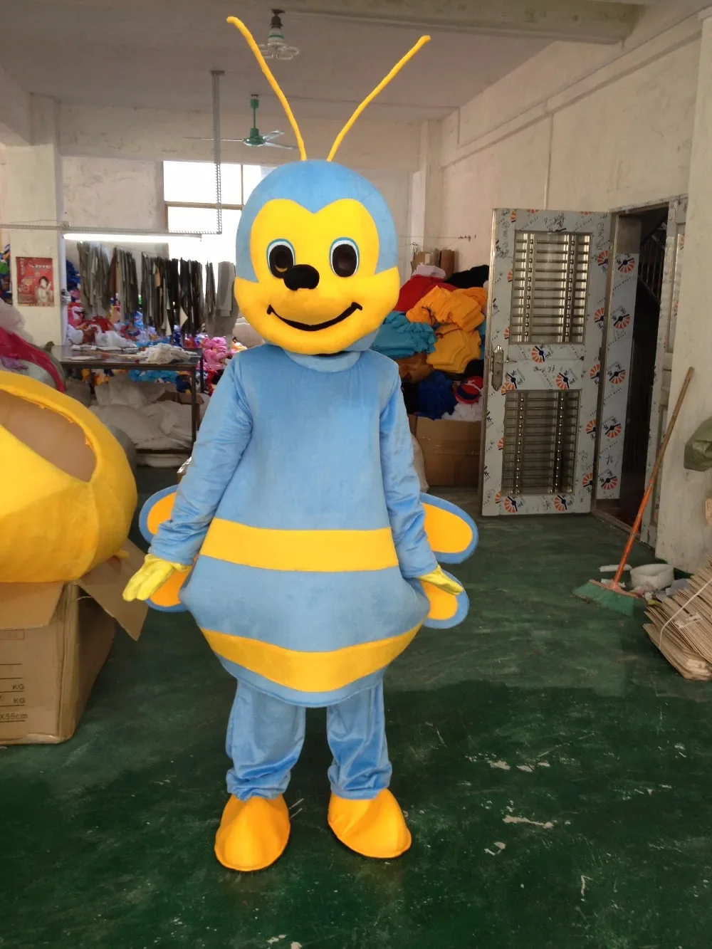 

Bee Hornet Mascot Costume Wasp Bee Funny Mascots Cartoon Apparel Cosplay Theme Mascotte Carnival Costume Halloween Party Suit
