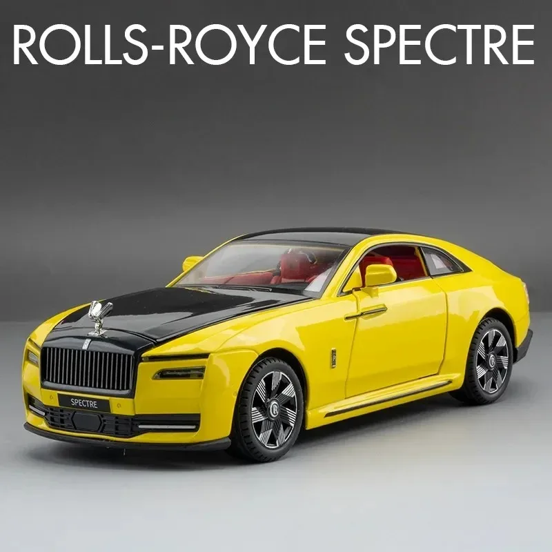 Simulation 1/24 Scale Rolls Royce Spectre Alloy Car Model Sound