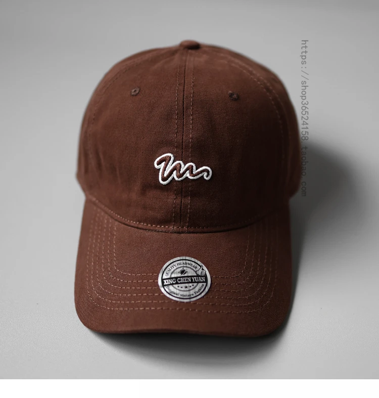 

Baseball Cap Women's Face-Looking Small Sun Hat Japanese Style All-Matching Soft Top Embroidery Peaked Cap Men's Fashion