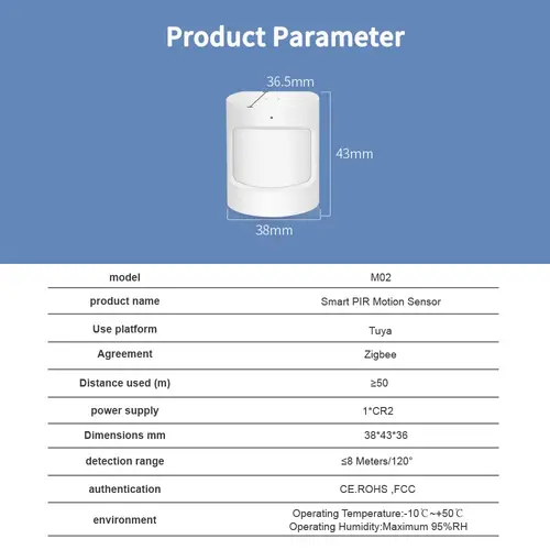 tuya Zigbee Smart PIR Motion Sensor Detector Home Security Burglar Alarm Security Burglar Home Assistant Wireless for Smart Life - Image 6
