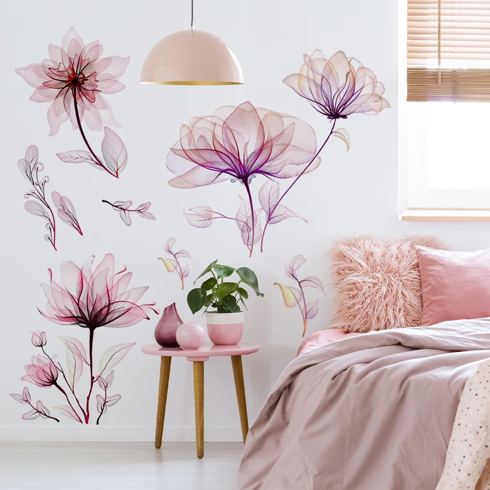Bogosip Quadro Floreale Con Rose E Farfalle – Stampa Su Tela 40,6x30,5 Cm – Decorazione Da Parete Per Bagno, Camera, Soggiorno