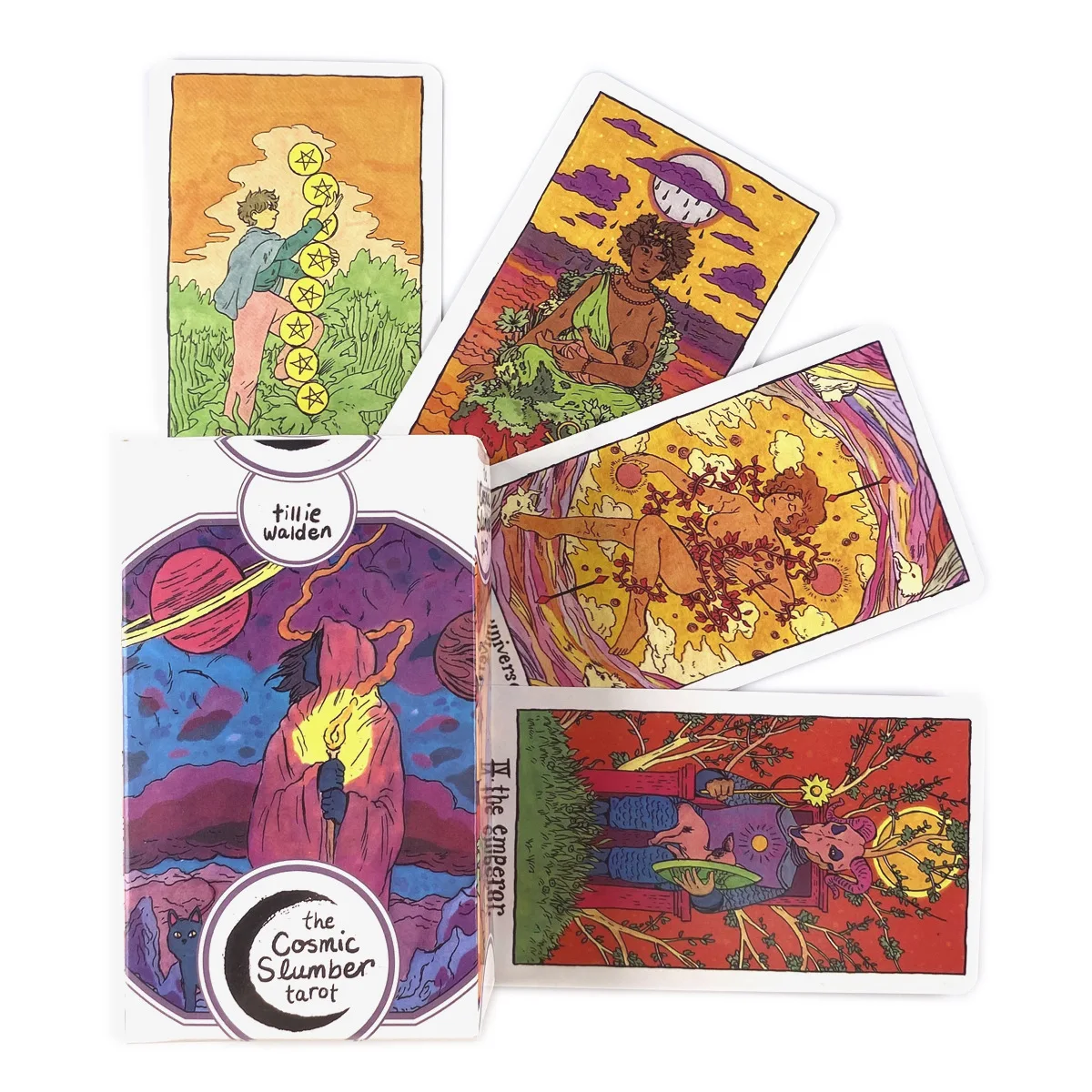 Tarot El Sueño Más Largo 78 Cartas | Mazo De Adivinación Mística Con Guía Ilustrada