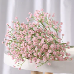 Enchanting Gypsophila Artificial Floral Bouquets for Weddings and Home Decor (Pink)