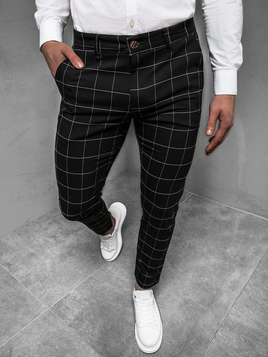 casual cargo pants Men Pants Smart Casual Tactical Long Trousers Harem Hip Pop Streetwear Fashion lattice Pants best casual pants for men