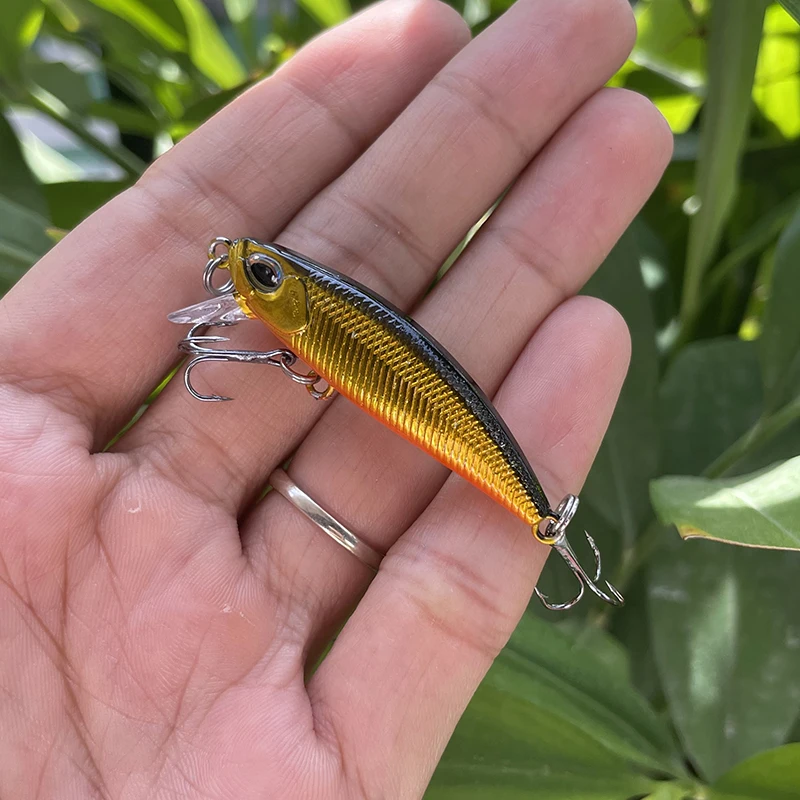 Sinkender Minnow-Angelköder, 6,5 g, 48 mm, künstlicher Hartköder, Wobbler, Swimbait, Bass, Forelle, Hecht, 48S – Detail 10
