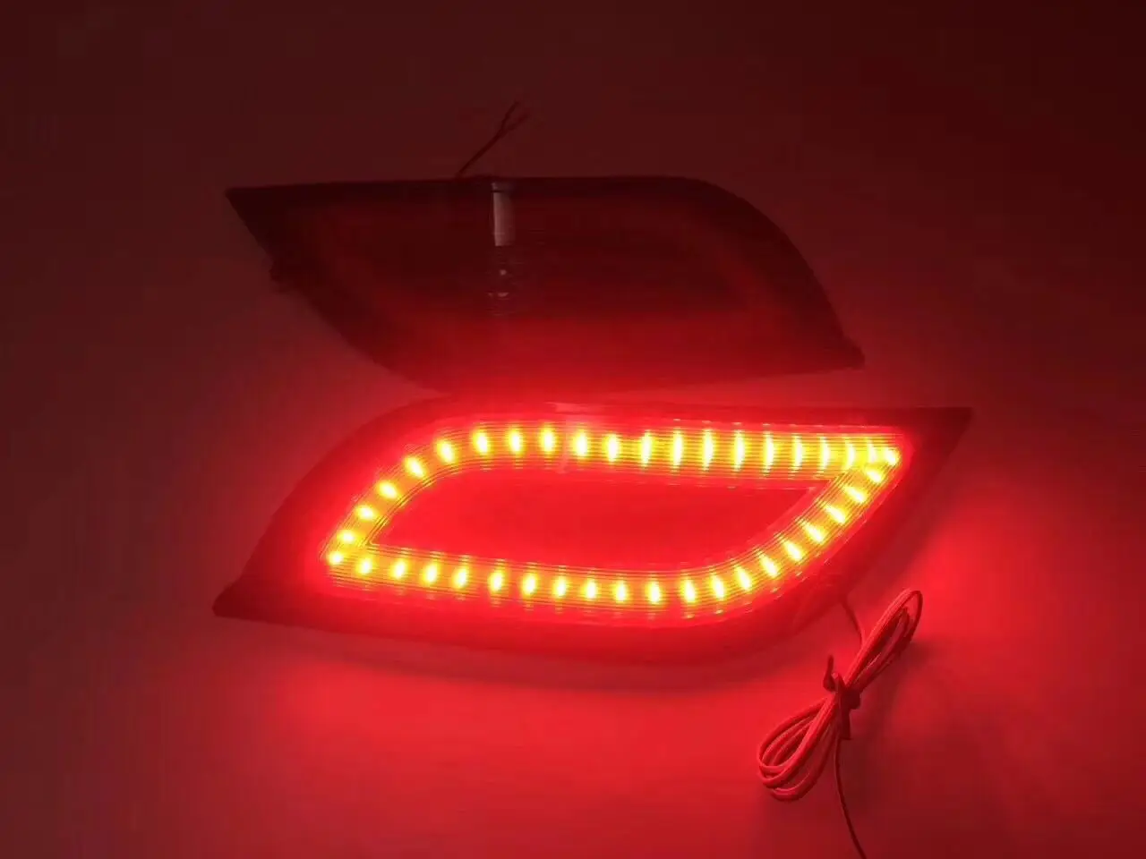 For Toyota Vios 15 NCP150 Yaris‌ 2Pcs Car Led Rear Bumper Light Reflector Driving Brake Light DRL12V Daylight Rear Fog Lamp detail image 3