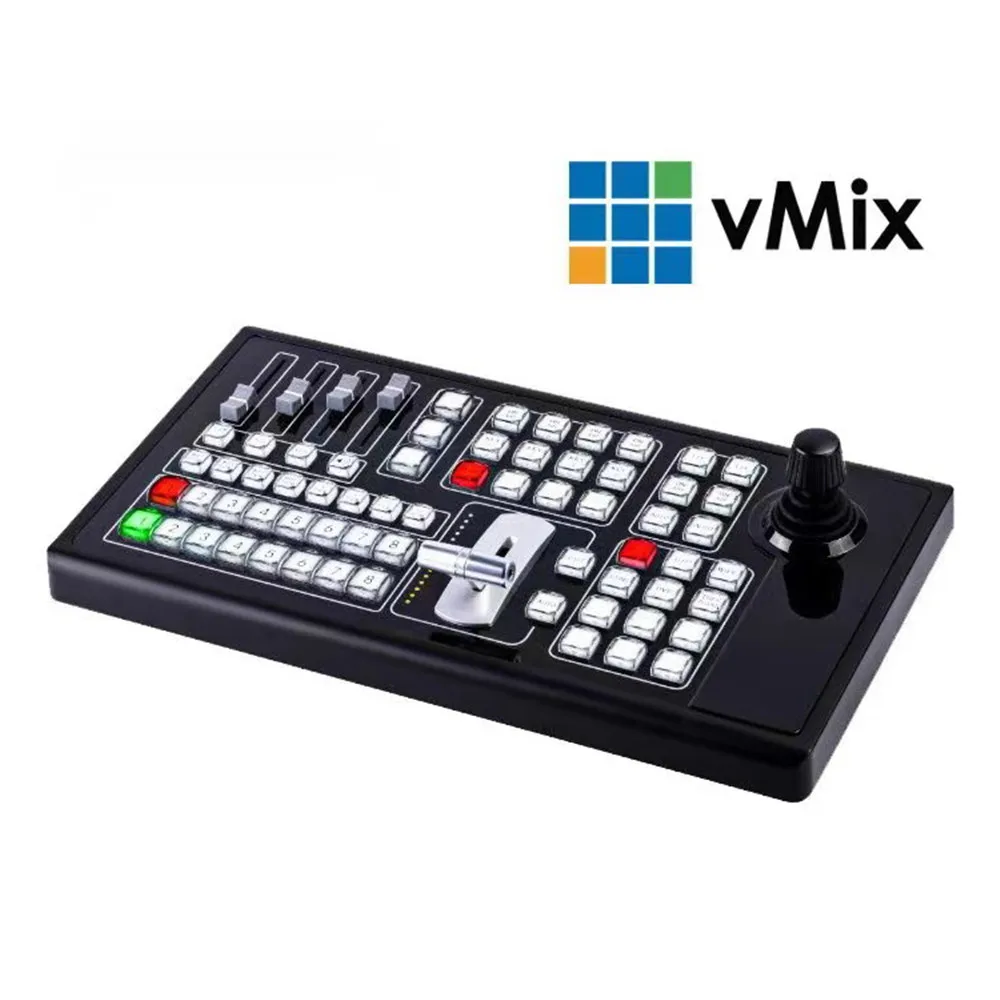 Vmix Broadcast Multi Format Data Video Audio Mixer Switcher PTZ Keyboard Controller Blackmagic Vmix Switcher for New Media Live