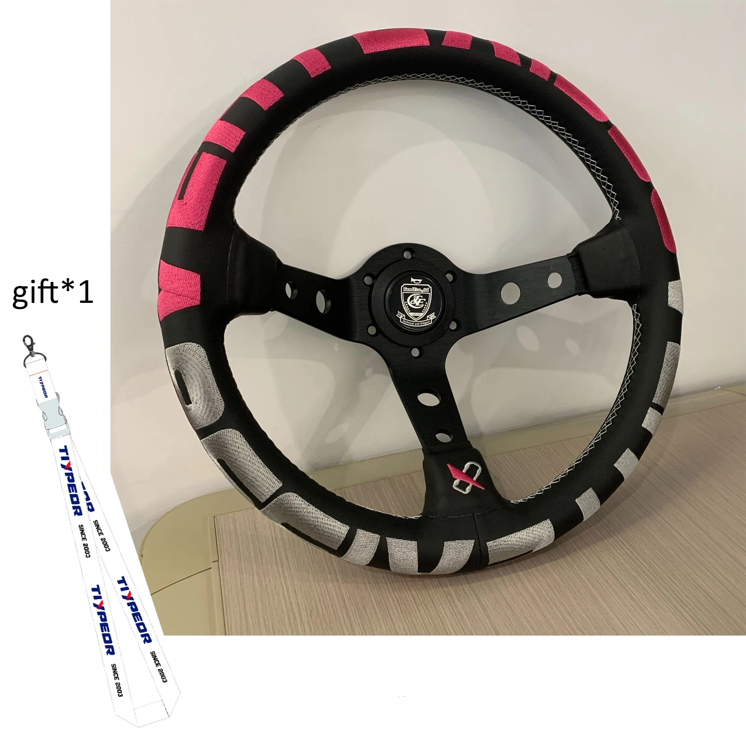 VERTEX 1996 Purple Microfiber Leather Car Steering Wheel 320mm