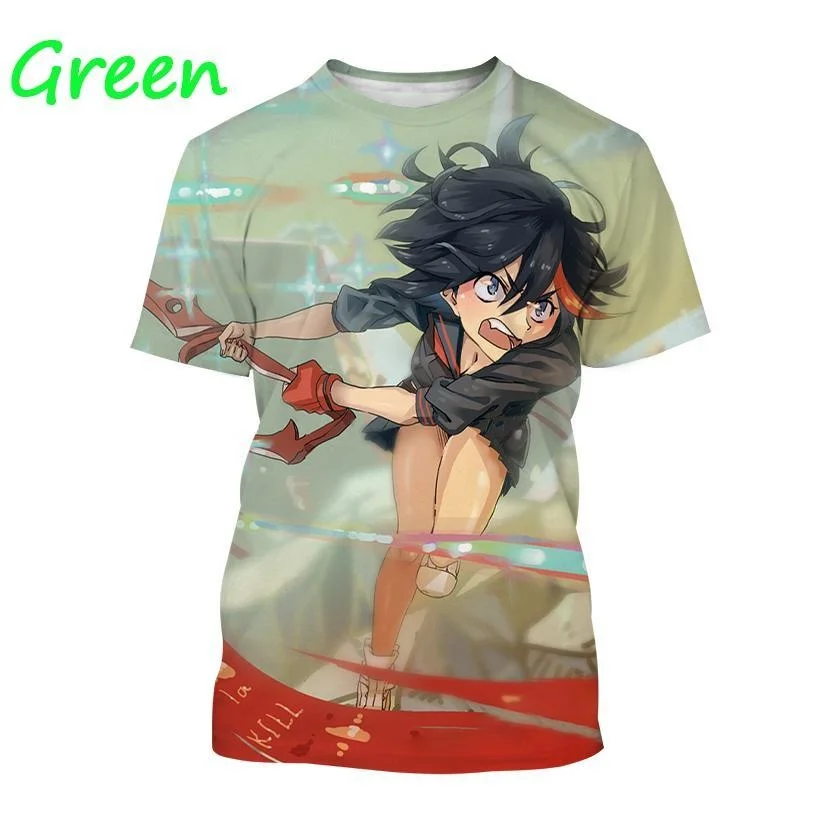 

Hot Selling Anime Men's T Shirts Harajuku style 3D Printed Fashion Summer Trend Cartoon Manga Short Sleeve Women Tee Shirt Tops