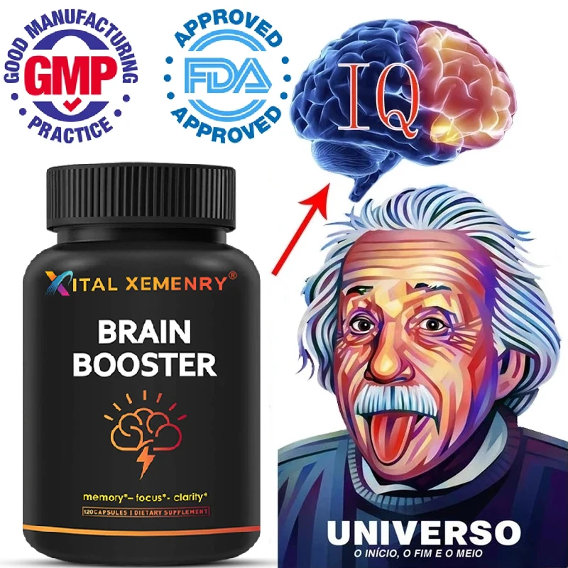 

Nootropic Brain Capsules, Increase Focus, Improve Memory and Clarity, Vitamin B12, Ginkgo Biloba, Enhance Thinking and IQ