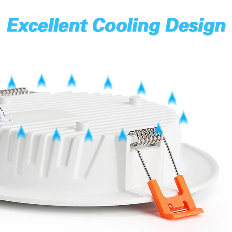 AC220V LED Downlight led downlight recessed ceiling spotlight Thick Aluminum 5W 7W 9W 12W 15W 18W 24W 110V Recessed Spot Lighting Bedroom Kitchen Indoor Down light lamp